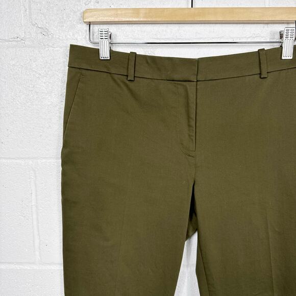 Ann Taylor Stretch Pants‎ Womens 6 Olive Green Ankle Slim Career - Picture 4 of 7